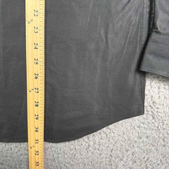 Maceoo Shirt Mens M (3) Black Fibonacci AngledLines Classic Tuxedo Italian - Picture 12 of 14